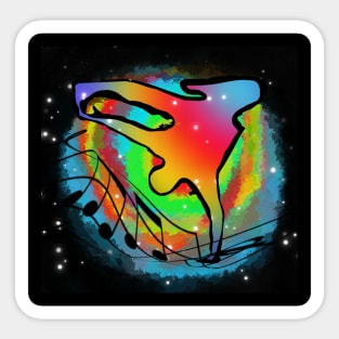 Hip hop dancer neon colors Sticker